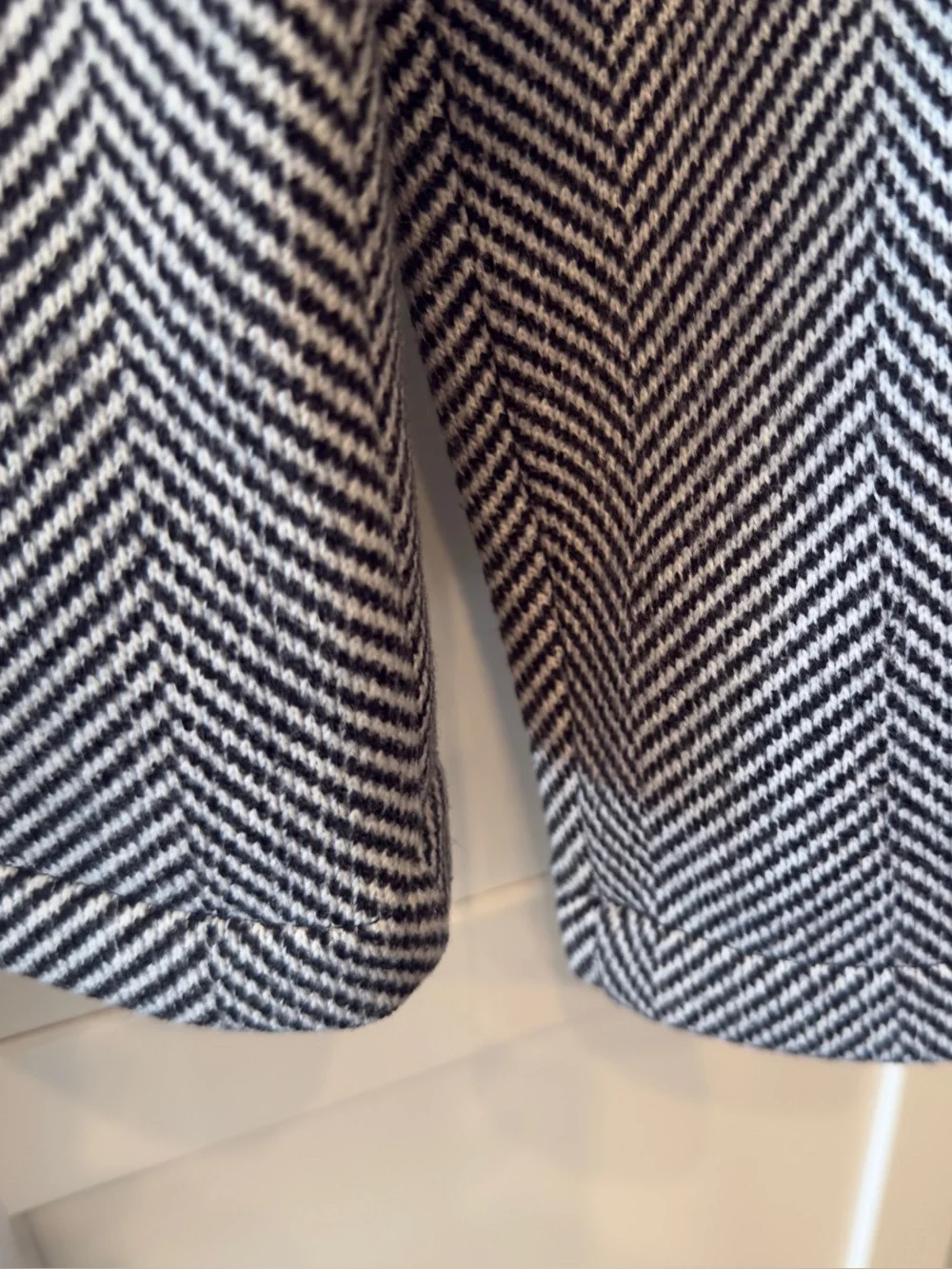 J.Crew Factory Herringbone Fleece-Lined Funnelneck Pullover Sweater Size S